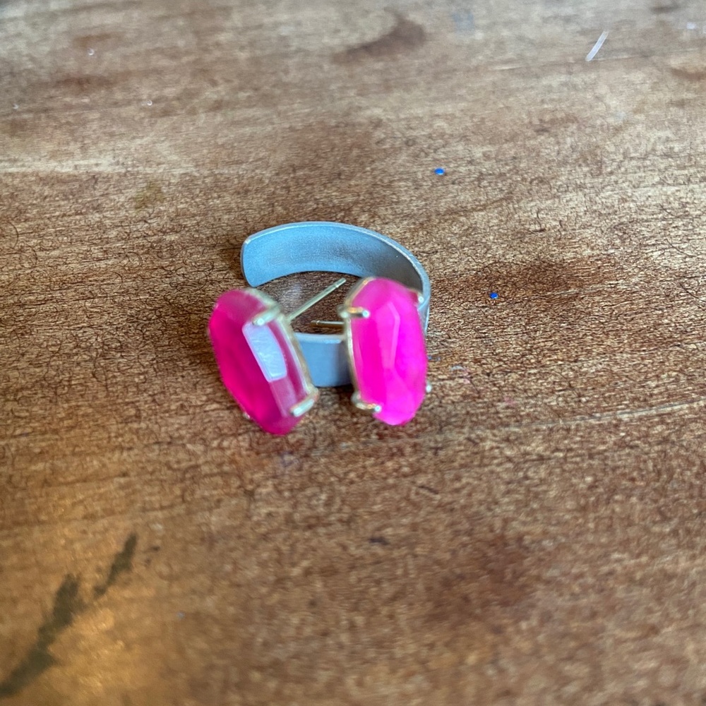 Pink Gem Kendra Scott Stud Earrings